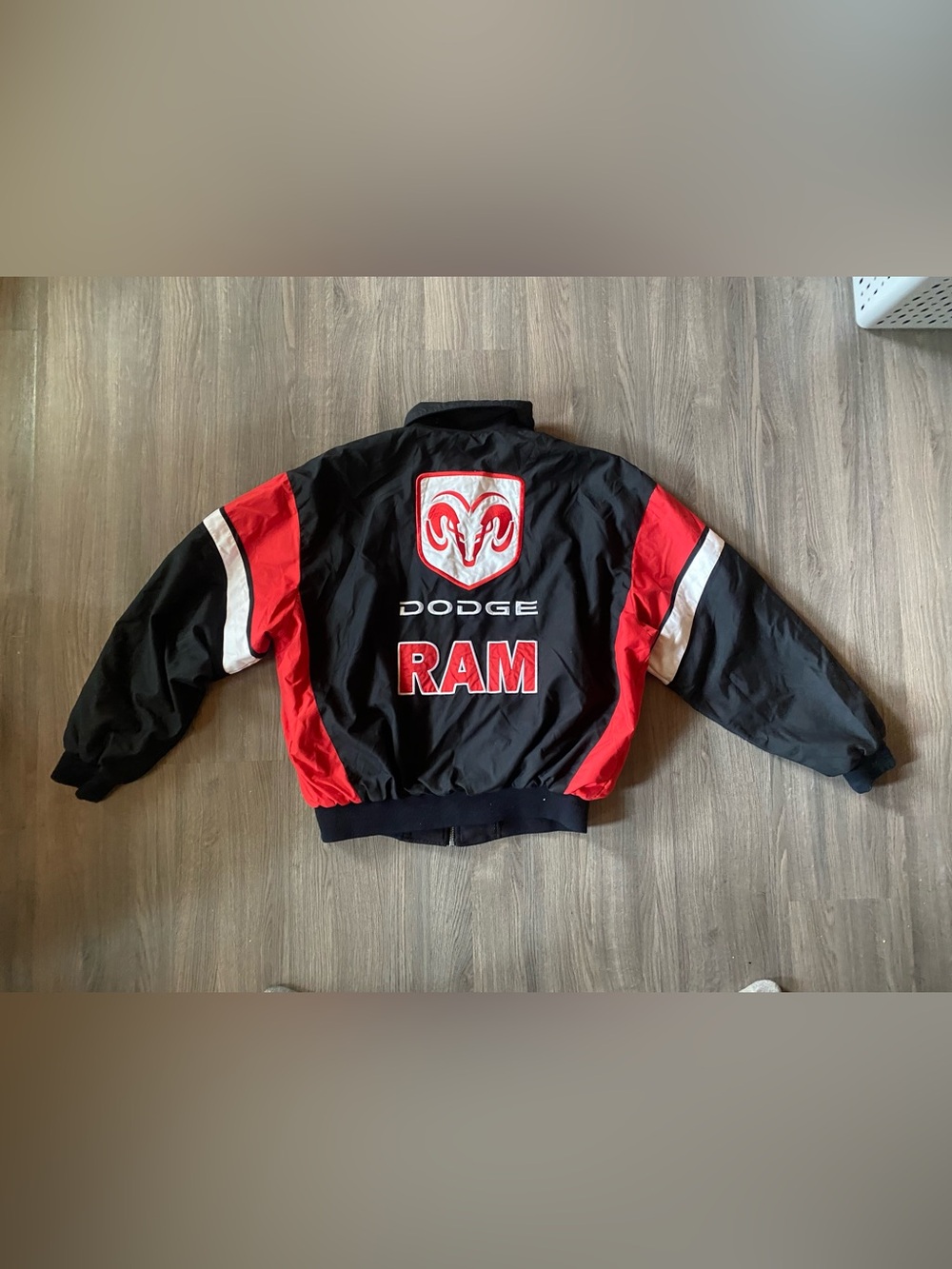 Black & Red dodge Reversible Racing Jacket - Picture 4 of 8
